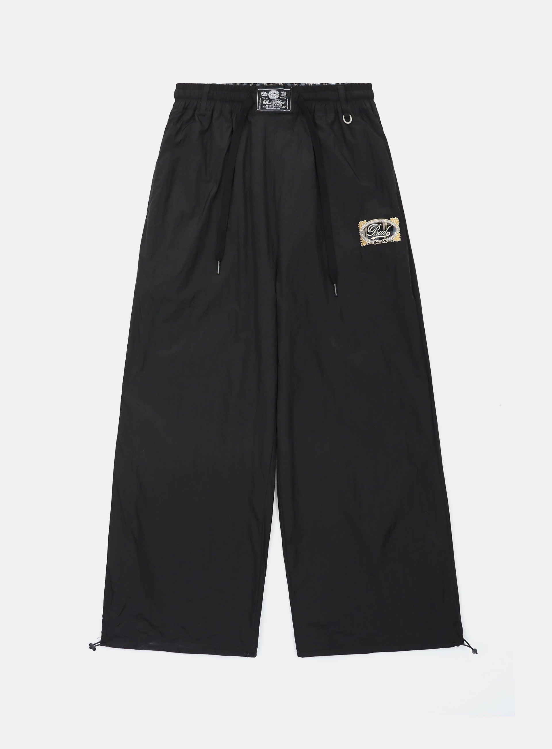 Badblood Vintage Club Nylon Reversible Track Pants Check Blue