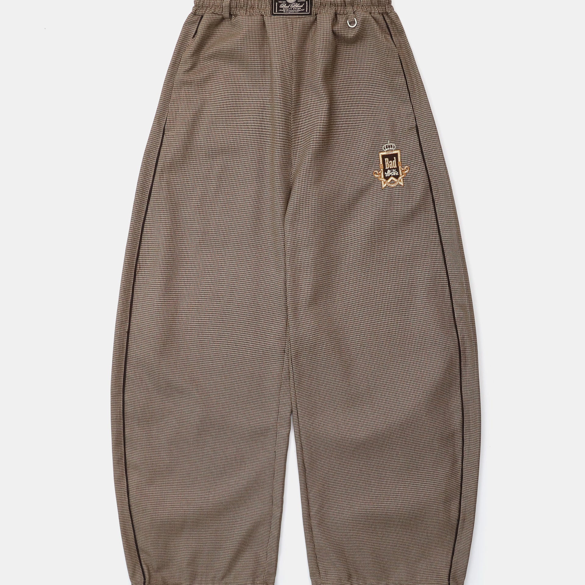 Badblood Royal Classic Hound's-tooth Track Pants Brown