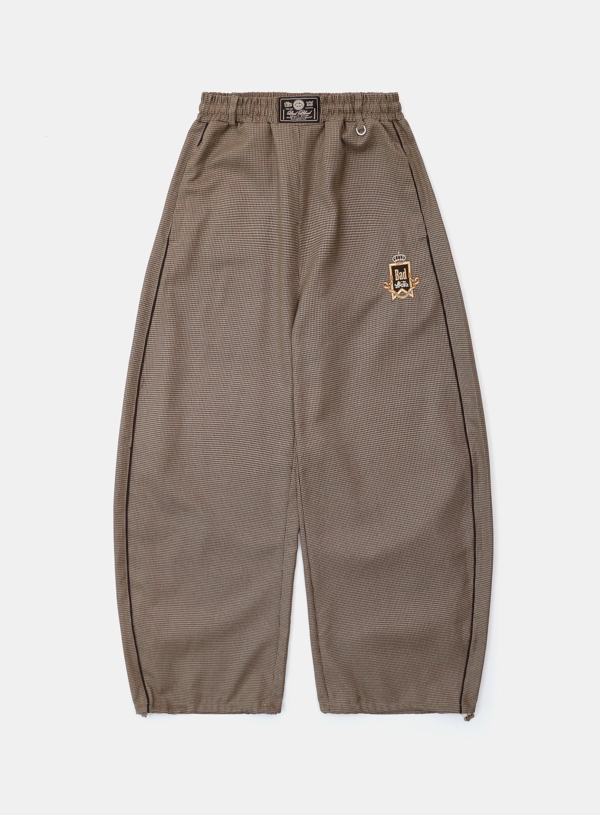 Badblood Royal Classic Hound's-tooth Track Pants Brown