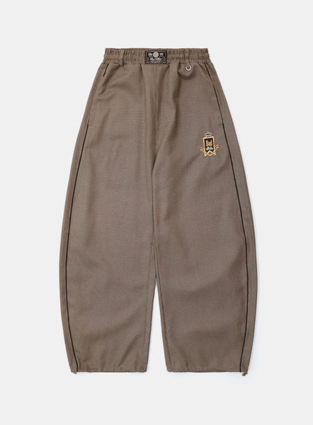 ◆BADBLOOD◆ Classic Houndstooth Track Pants Brown w-p Badblood Royal Classic Hound's-tooth Track Pants Brown