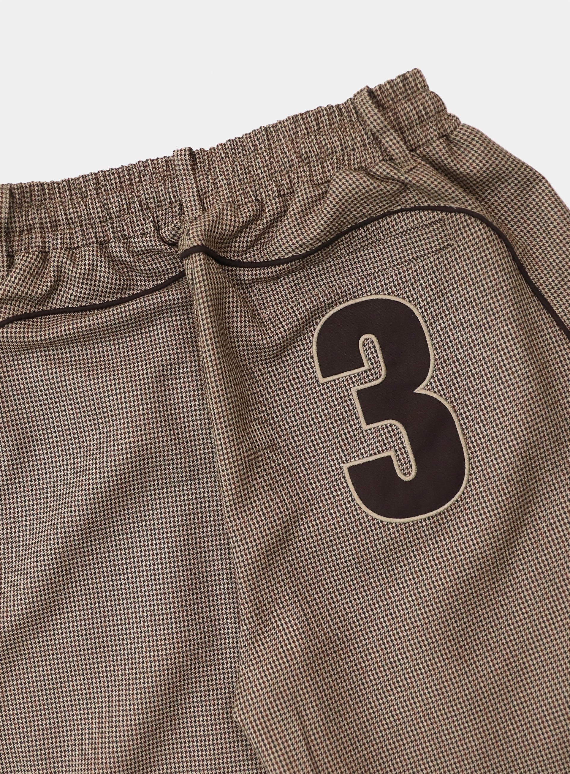 Badblood Royal Classic Hound's-tooth Track Pants Brown