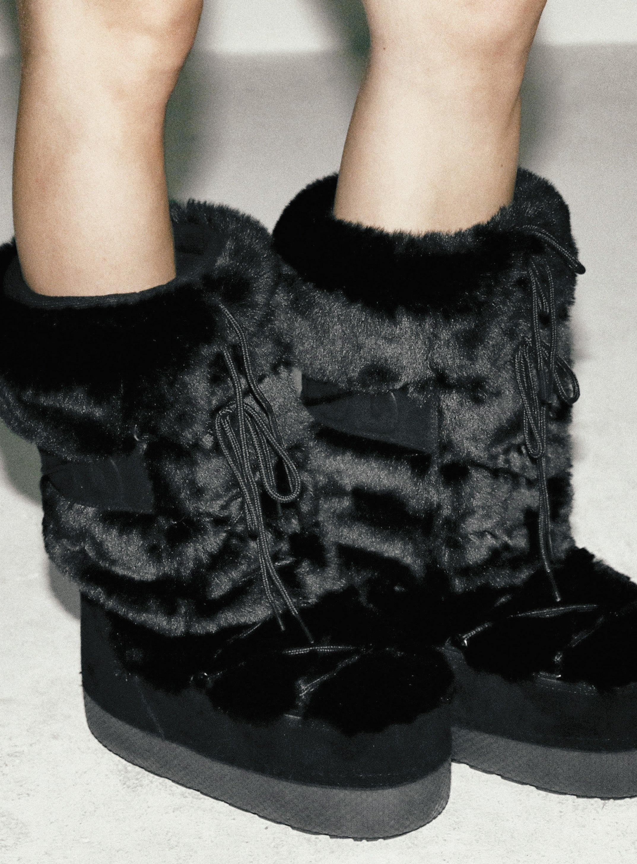 Badblood Eskimo Boots Tall Platform Black