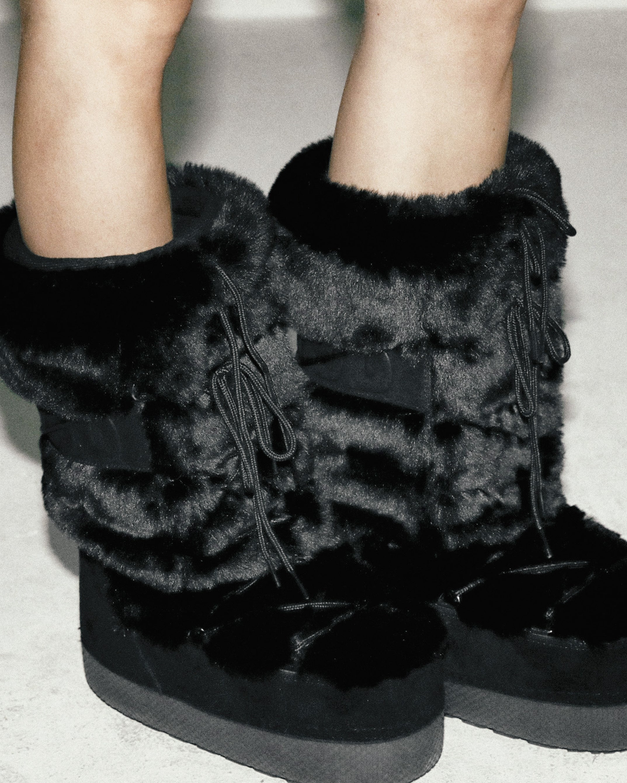 Badblood Eskimo Boots Tall Platform Black