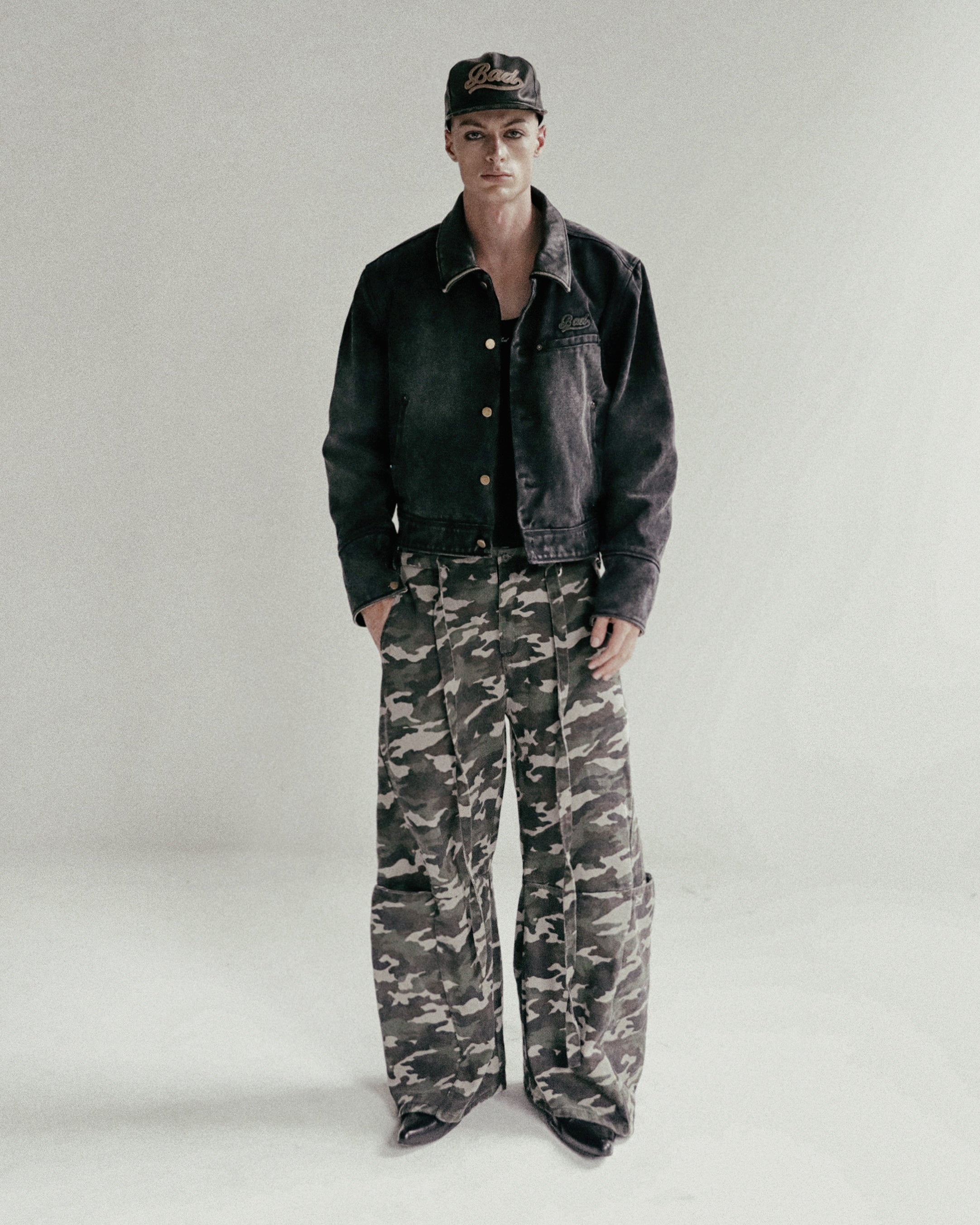 Badblood Curved Cargo Pants Camo