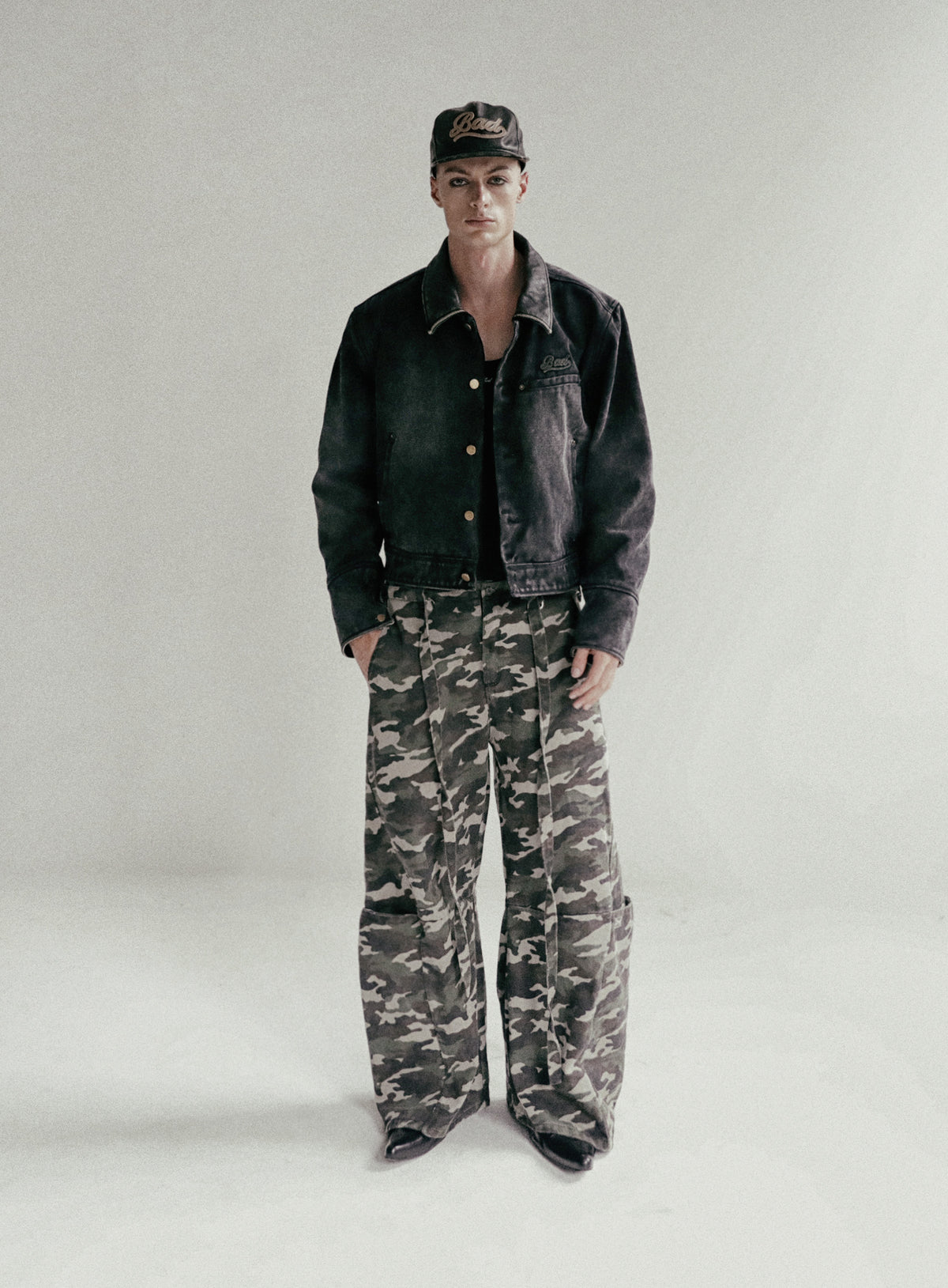 Badblood Curved Cargo Pants Camo