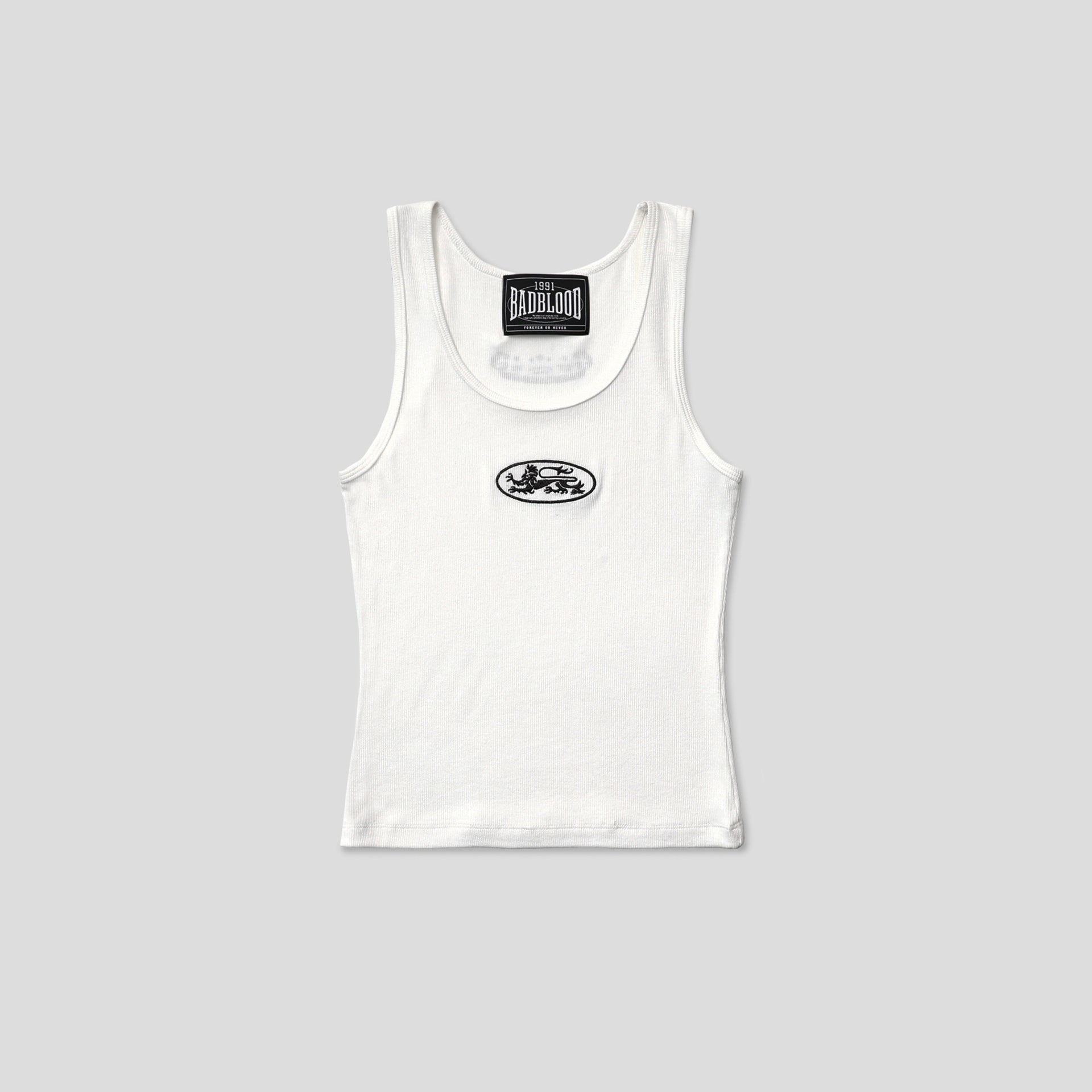 Badblood Mystic Tank Slim Fit White