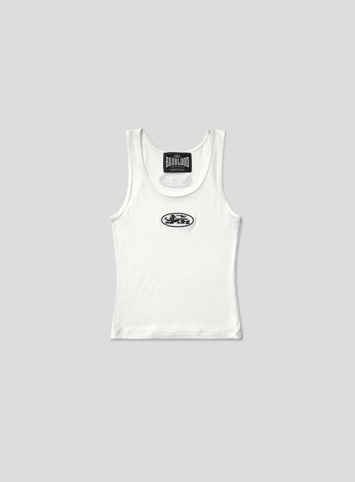 Badblood Mystic Tank Slim Fit White
