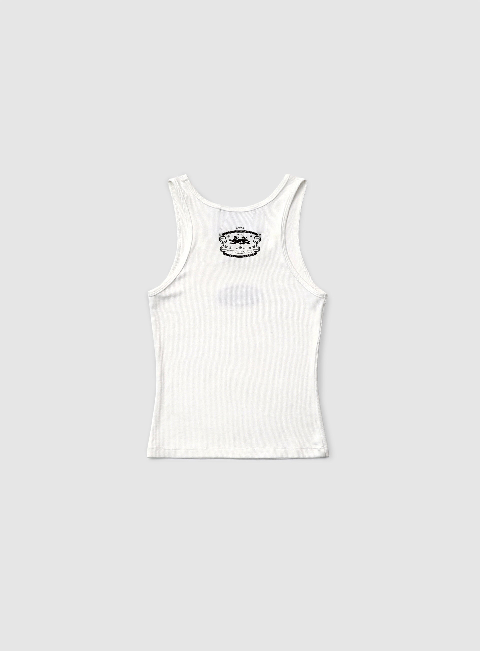 Badblood Mystic Tank Slim Fit White