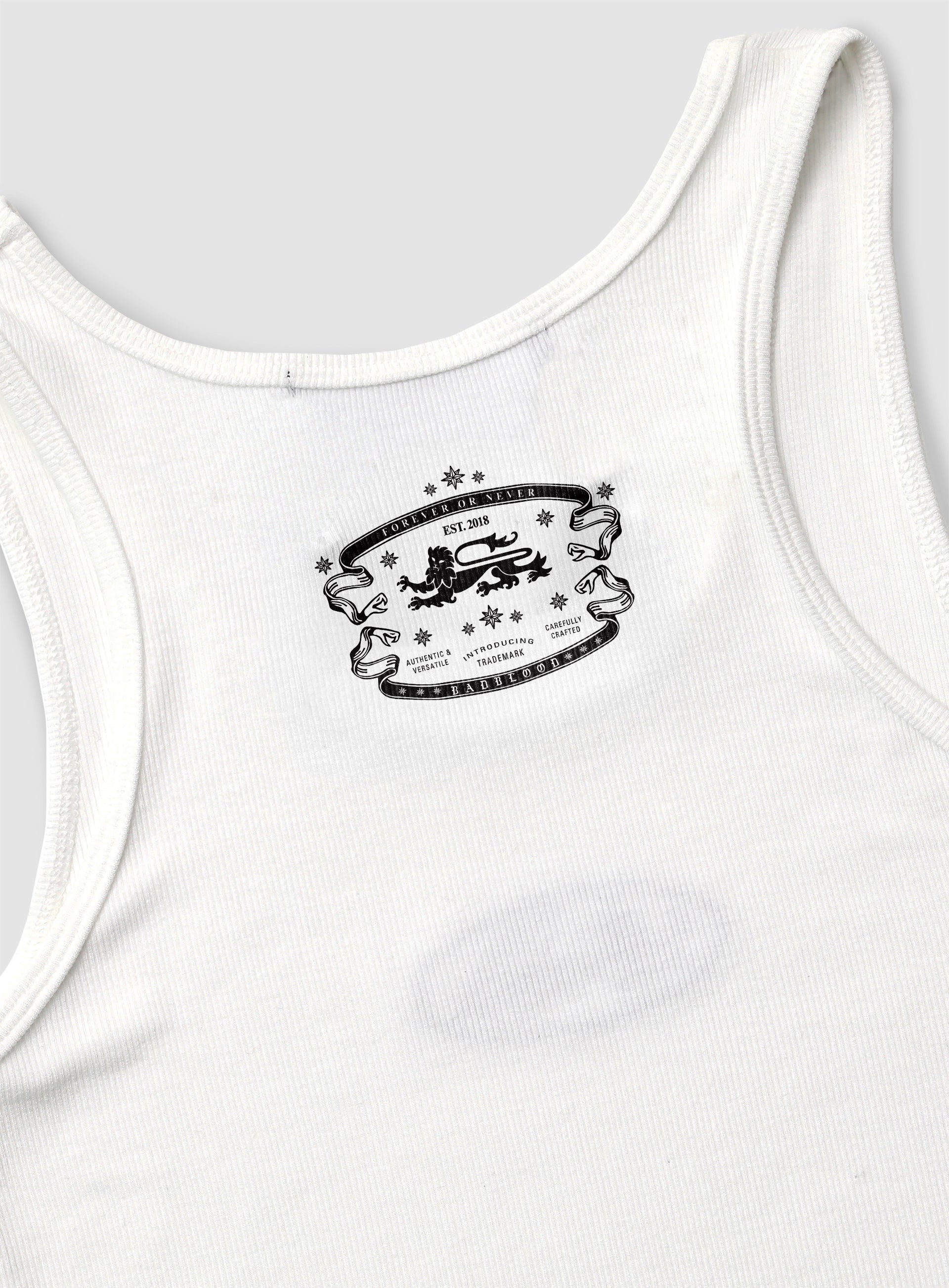 Badblood Mystic Tank Slim Fit White