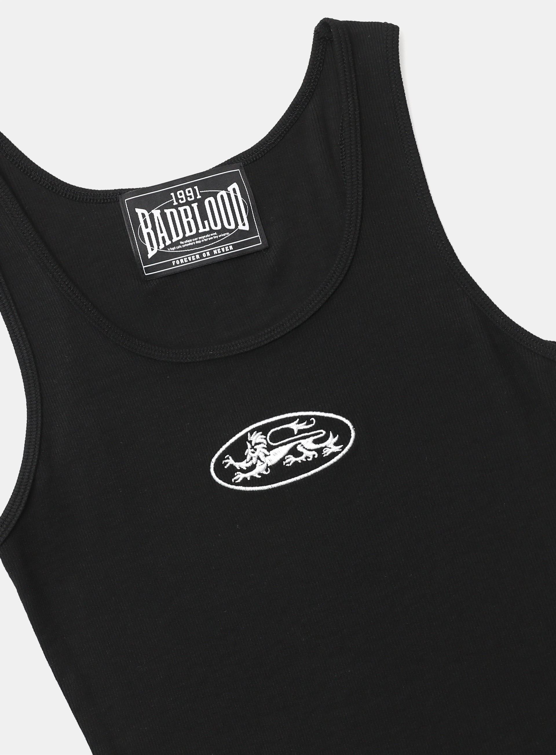 Badblood Mystic Tank Slim Fit Black