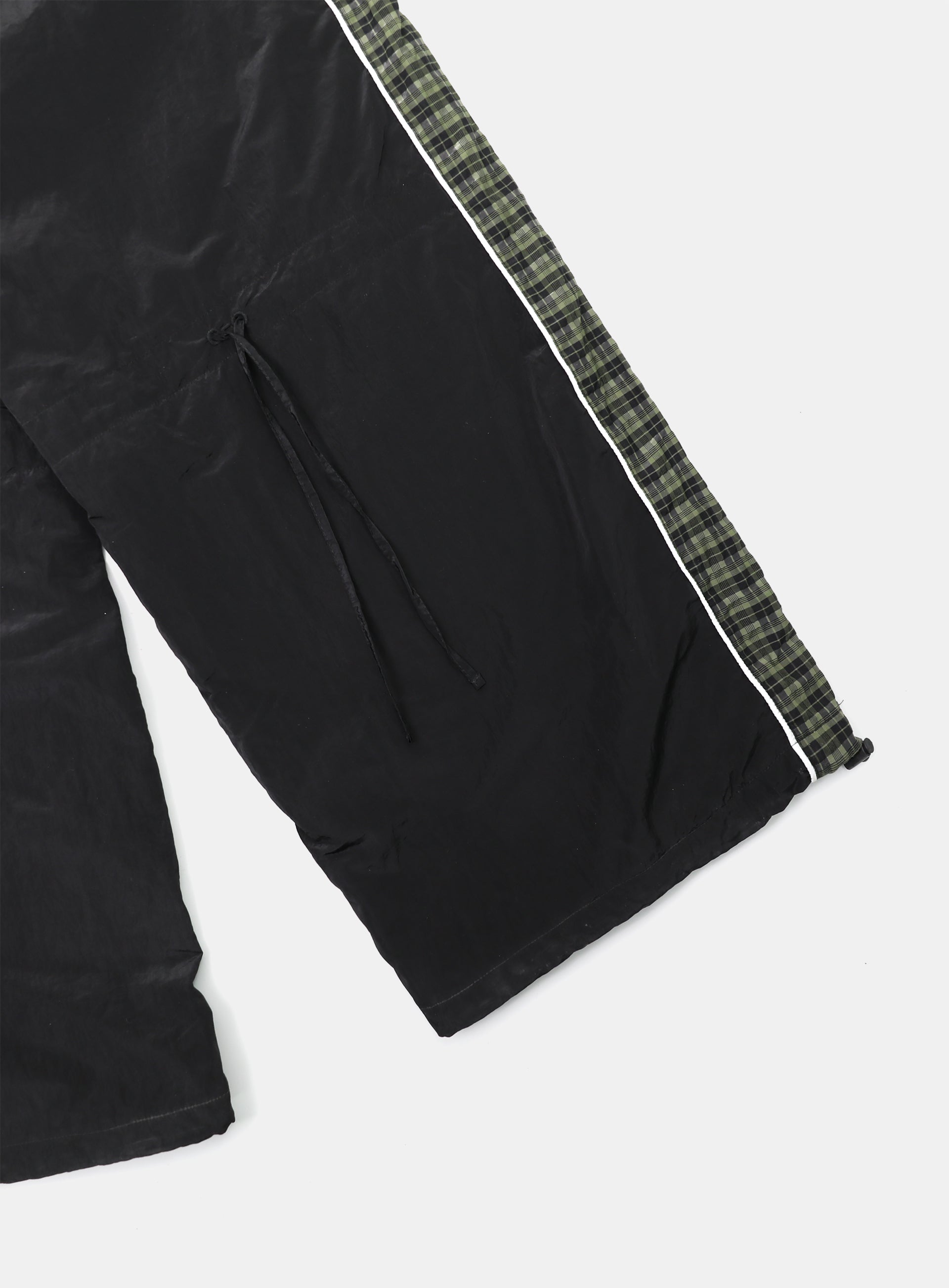 Badblood Contrast Check Track Pants Green