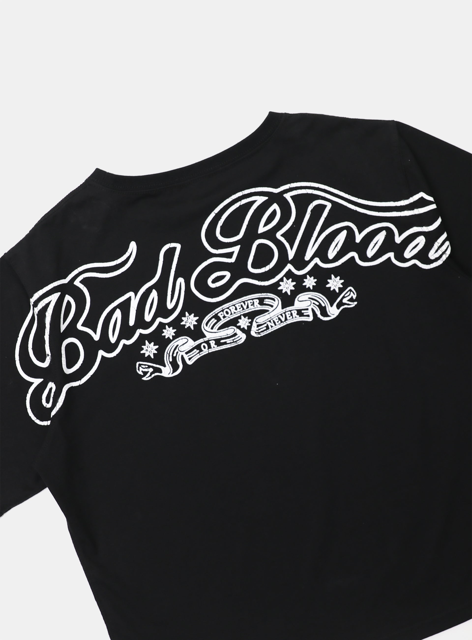 Badblood Mystic 1/2 Print T-Shirt Slim Fit Black