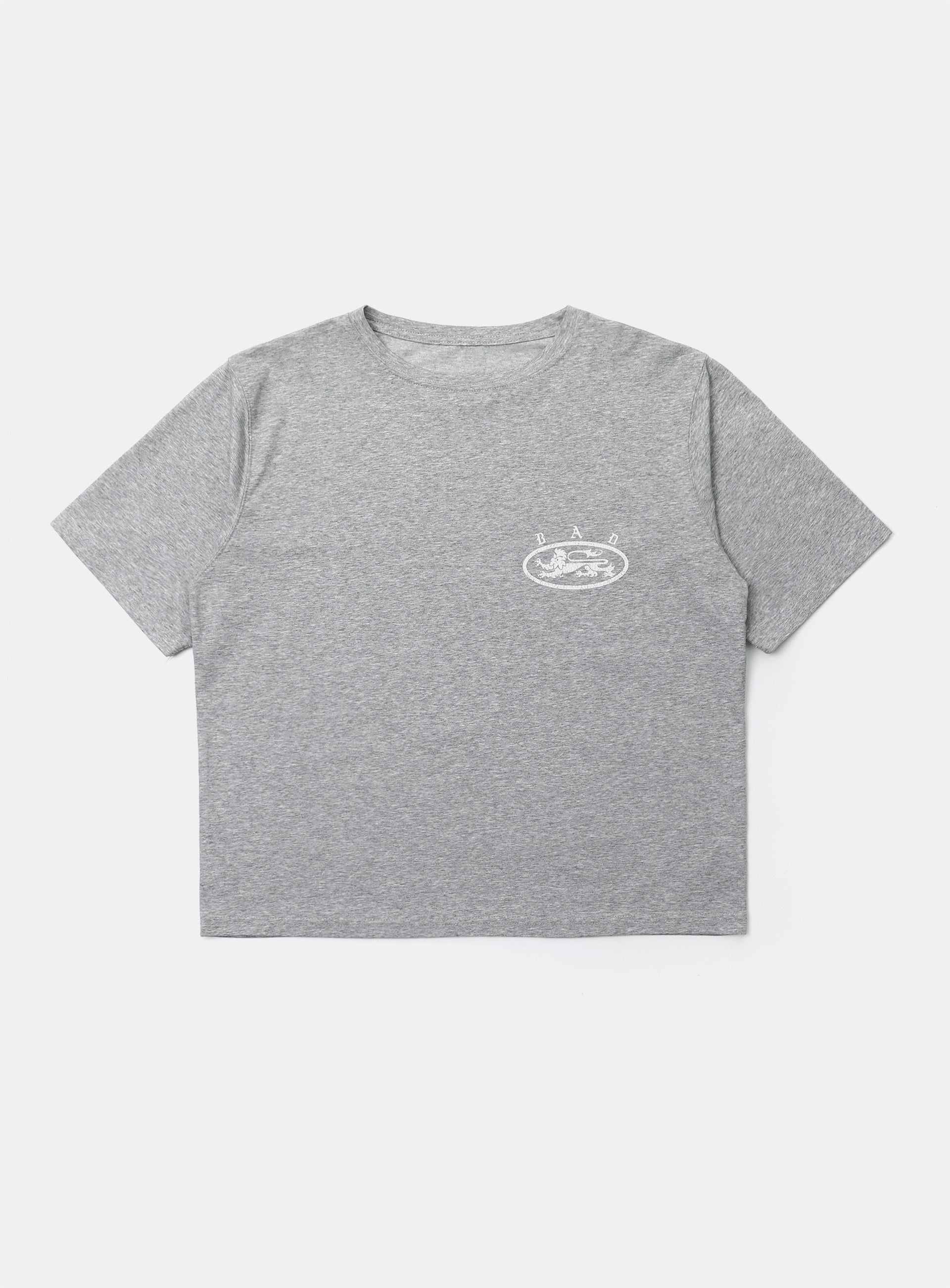 Badblood Mystic 1/2 Print T-Shirt Slim Fit Grey