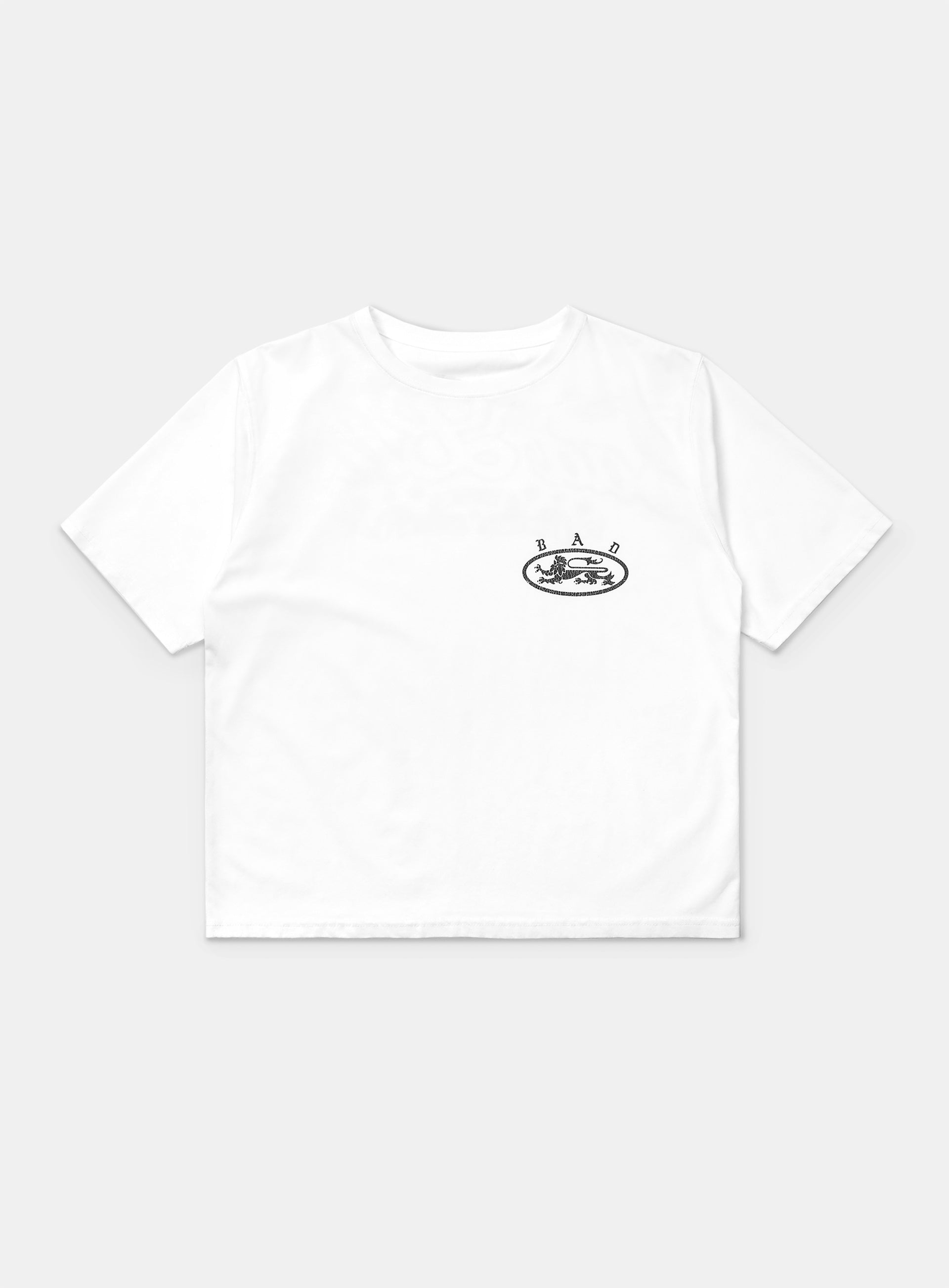 Badblood Mystic 1/2 Print T-Shirt Slim Fit White