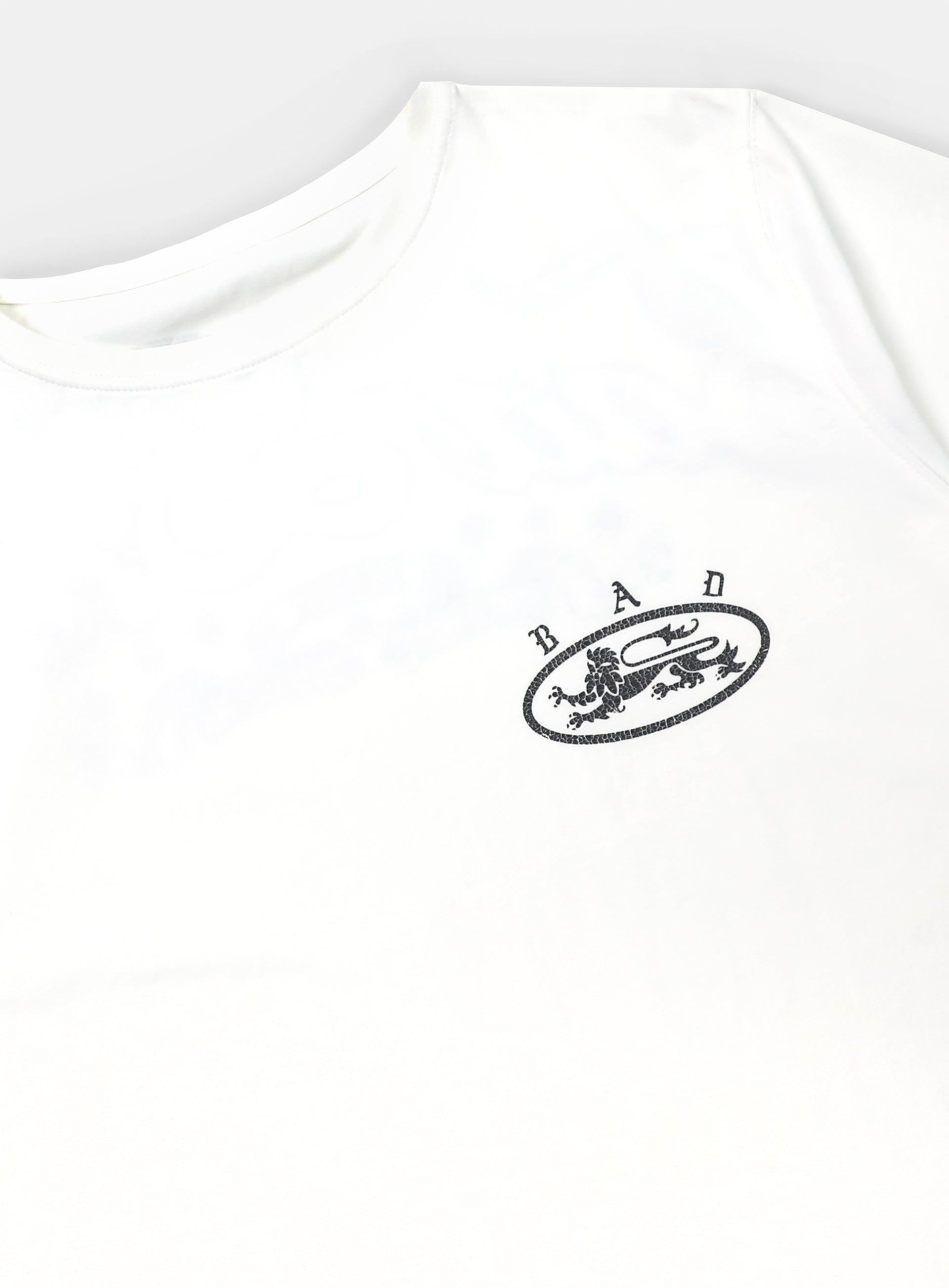 Badblood Mystic 1/2 Print T-Shirt Slim Fit White