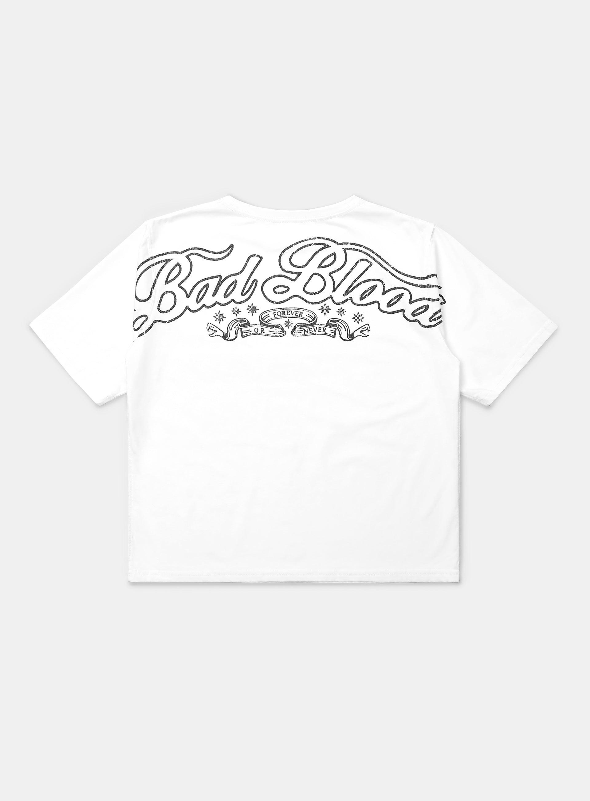 Badblood Mystic 1/2 Print T-Shirt Slim Fit White