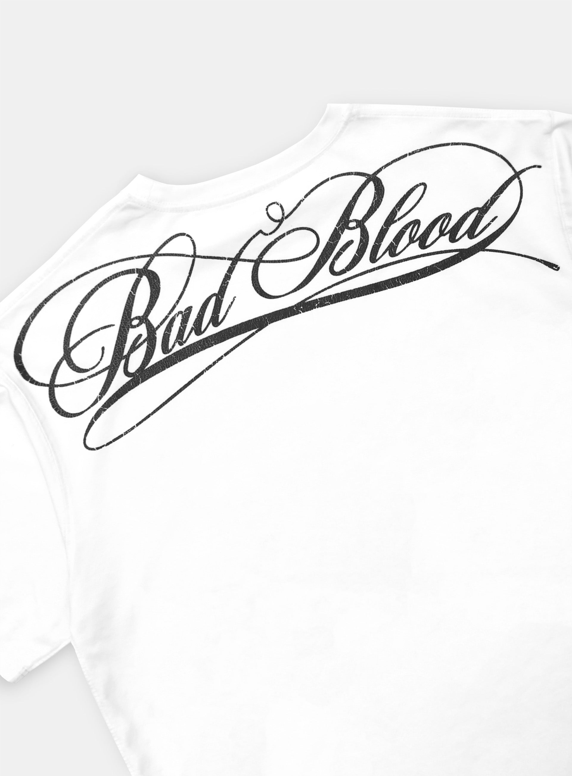 Badblood Dark Classic Logo T-Shirt White