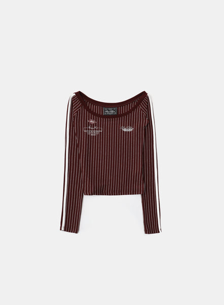 ★BADBLOOD ★CLASSIC LOGO OFF SHOULDER TOP Badblood Classic Logo Off Shoulder Top Wine – BBGSHOPHK