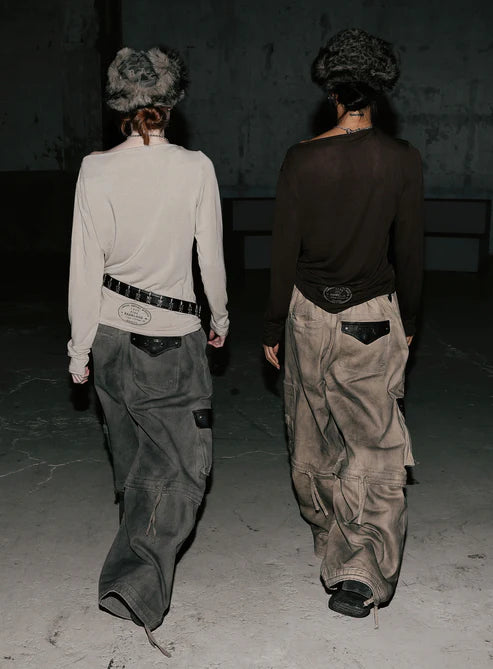 Badblood KEEP SLEEPING Boat Neck Loose Fit Tee - Sand