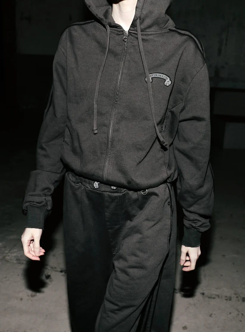 Badblood Billy Washed Jogger - Charcoal