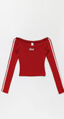Badblood Barbara off-shoulder Top Red