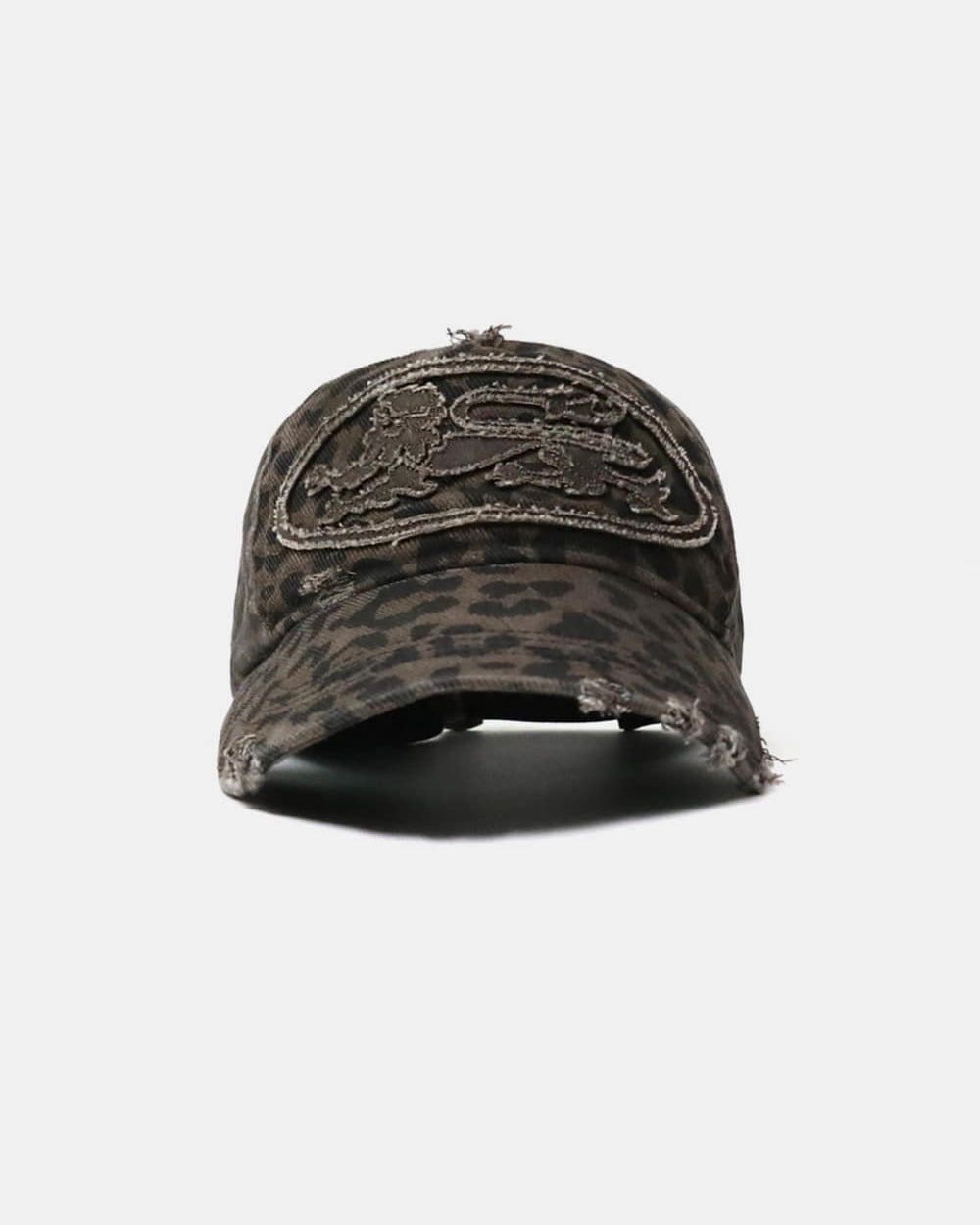 Badblood Mystic Big Patch Ball Cap - Dark Brown Leopard