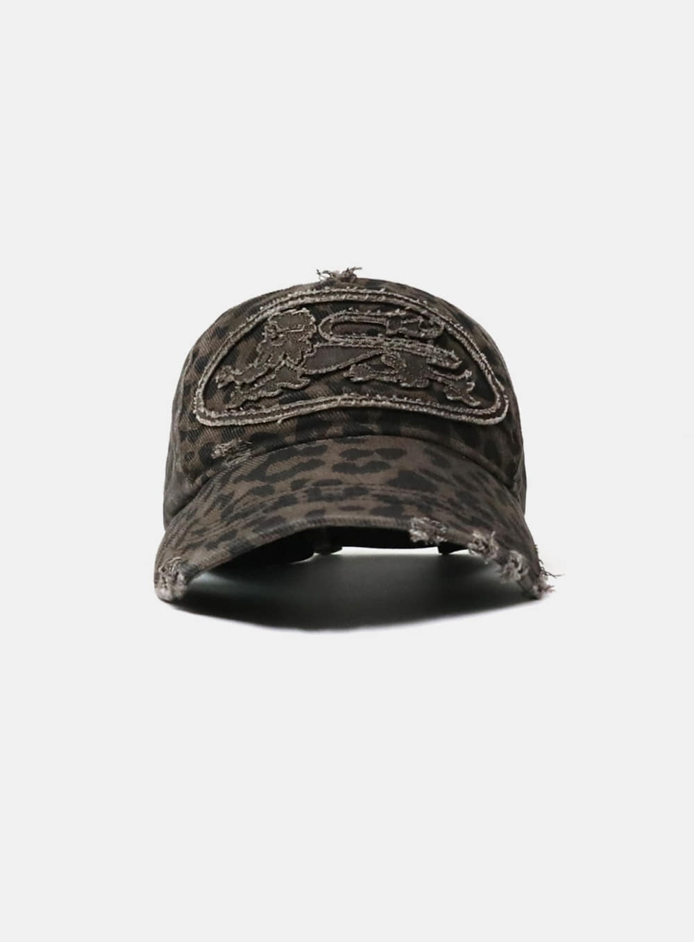 Badblood Mystic Big Patch Ball Cap - Dark Brown Leopard
