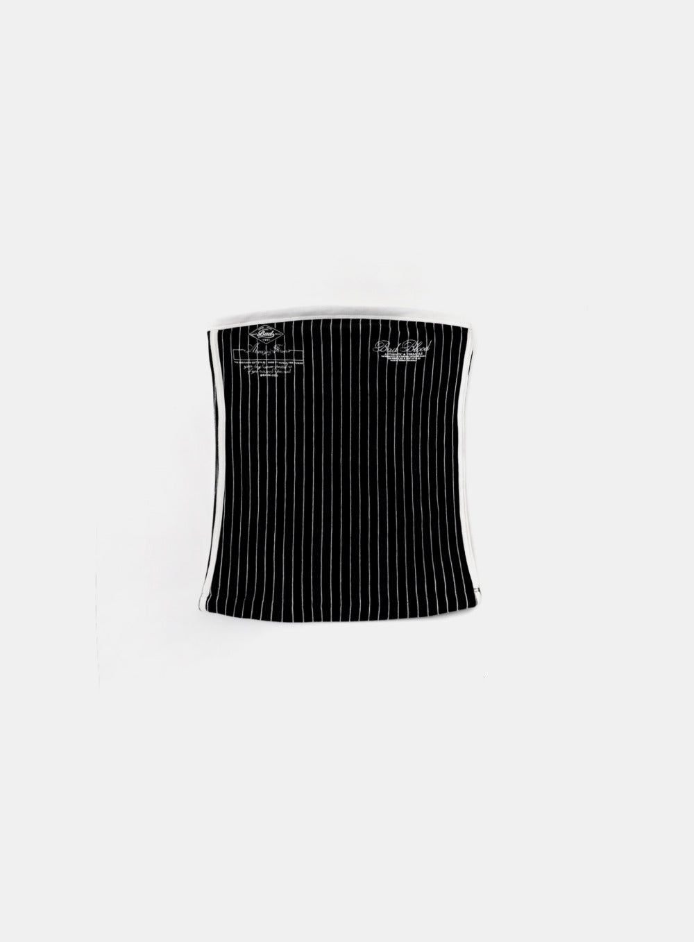 Badblood Classic Logo Stripe Tube Top - Black