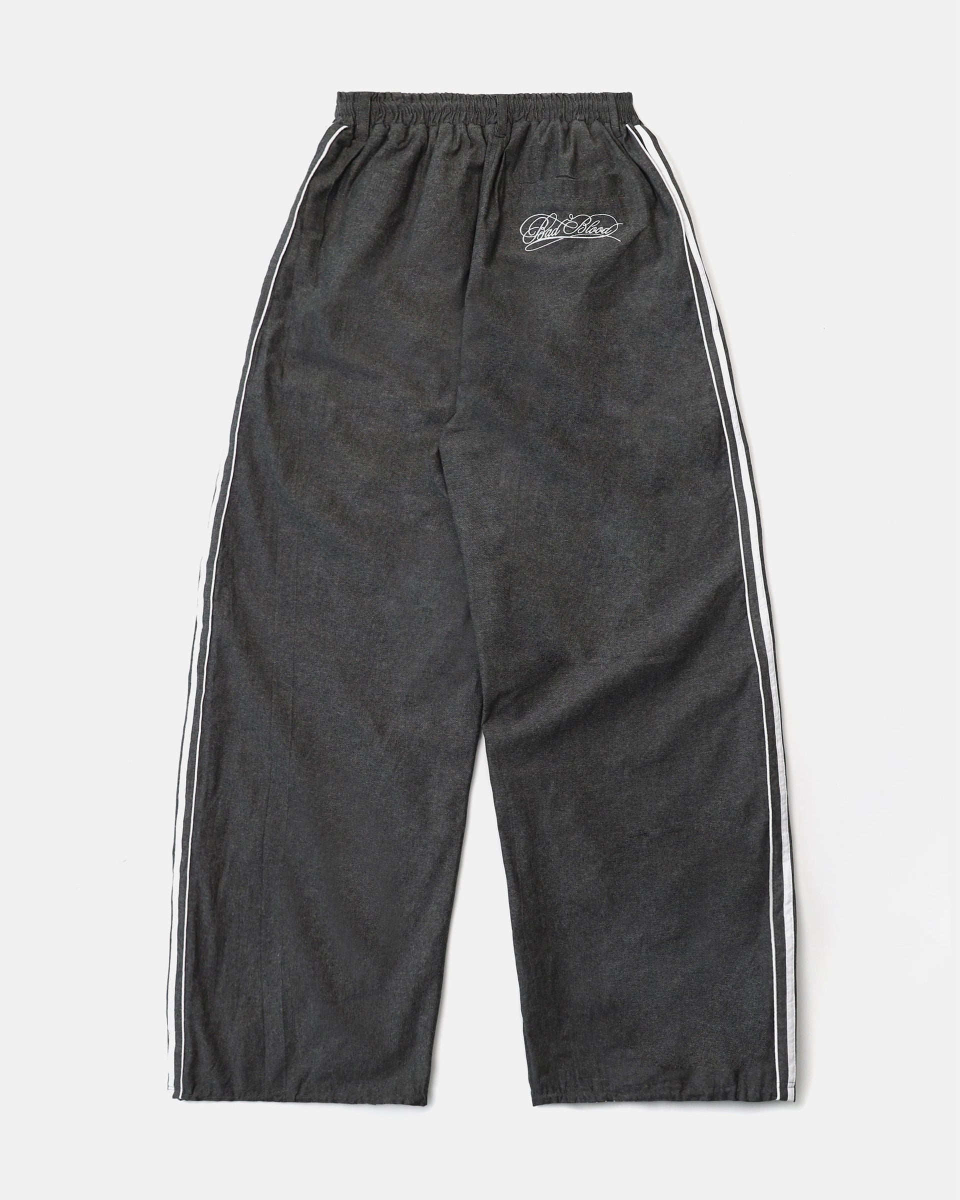 Badblood Reversible Pinstripe Track Pants Grey