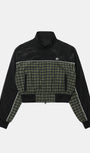 Badblood Contrast Check Track Jacket - Green