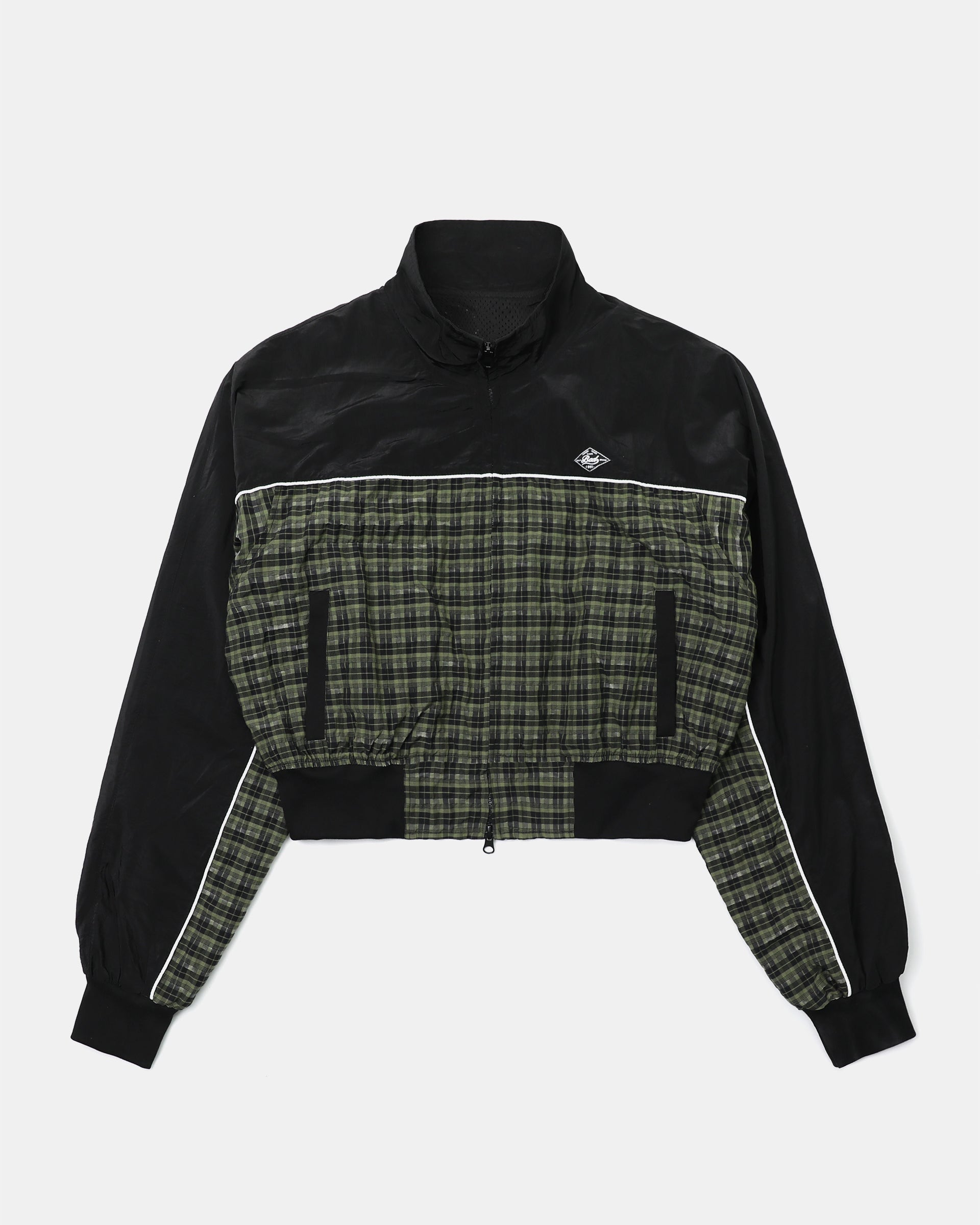 Badblood Contrast Check Track Jacket - Green