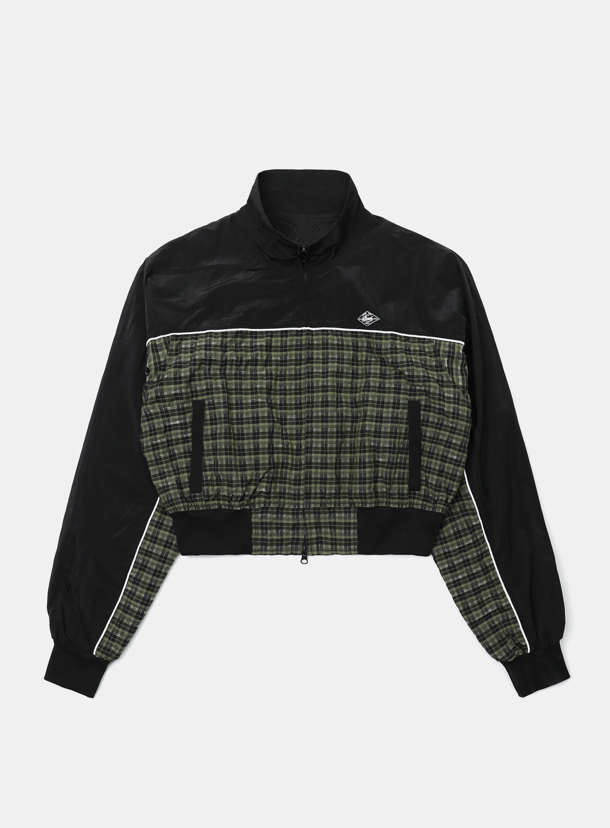 Badblood Contrast Check Track Jacket - Green