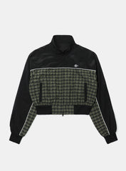 Badblood Contrast Check Track Jacket - Green