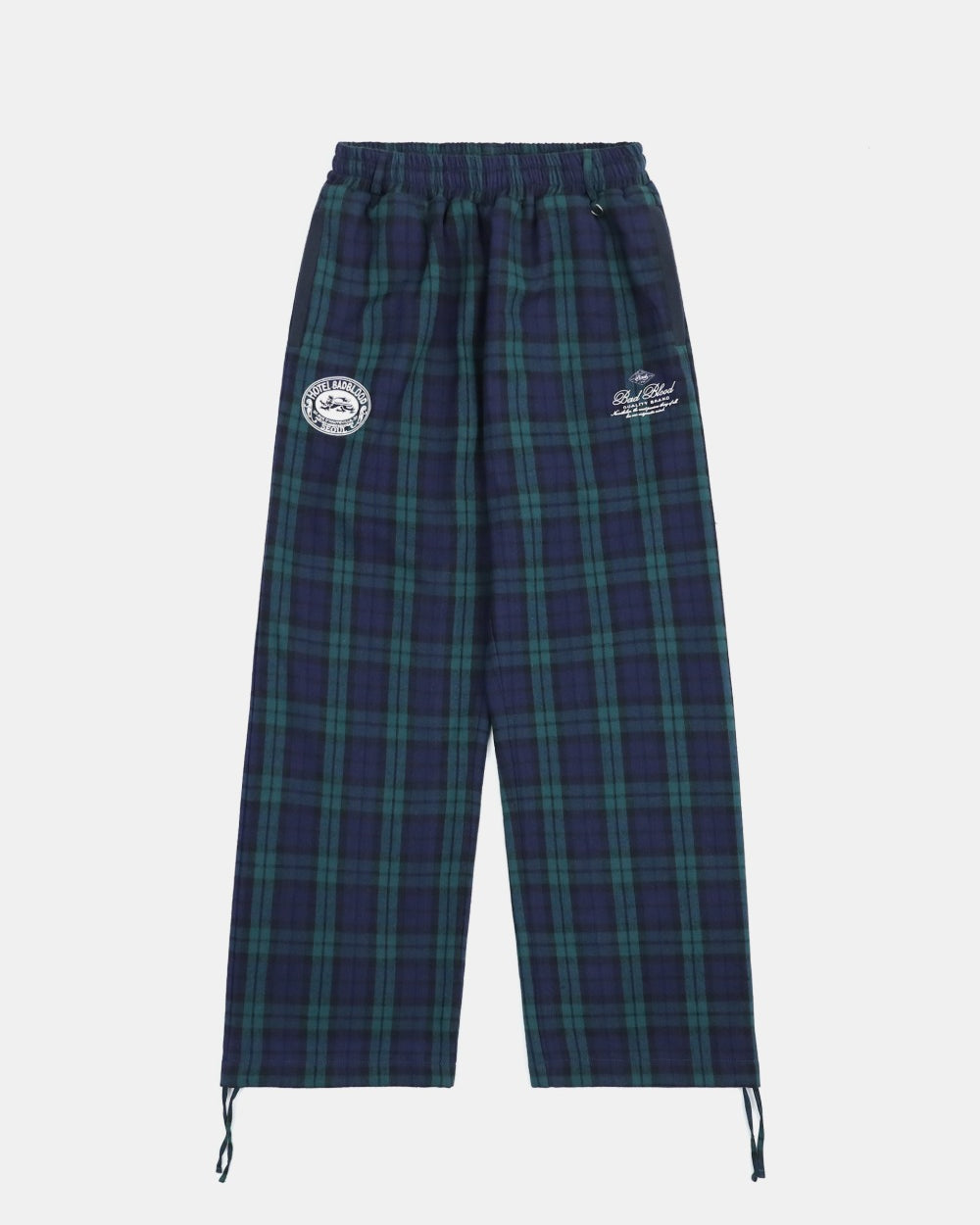 Badblood Classic Check 2 Way Jogger Trousers - Green