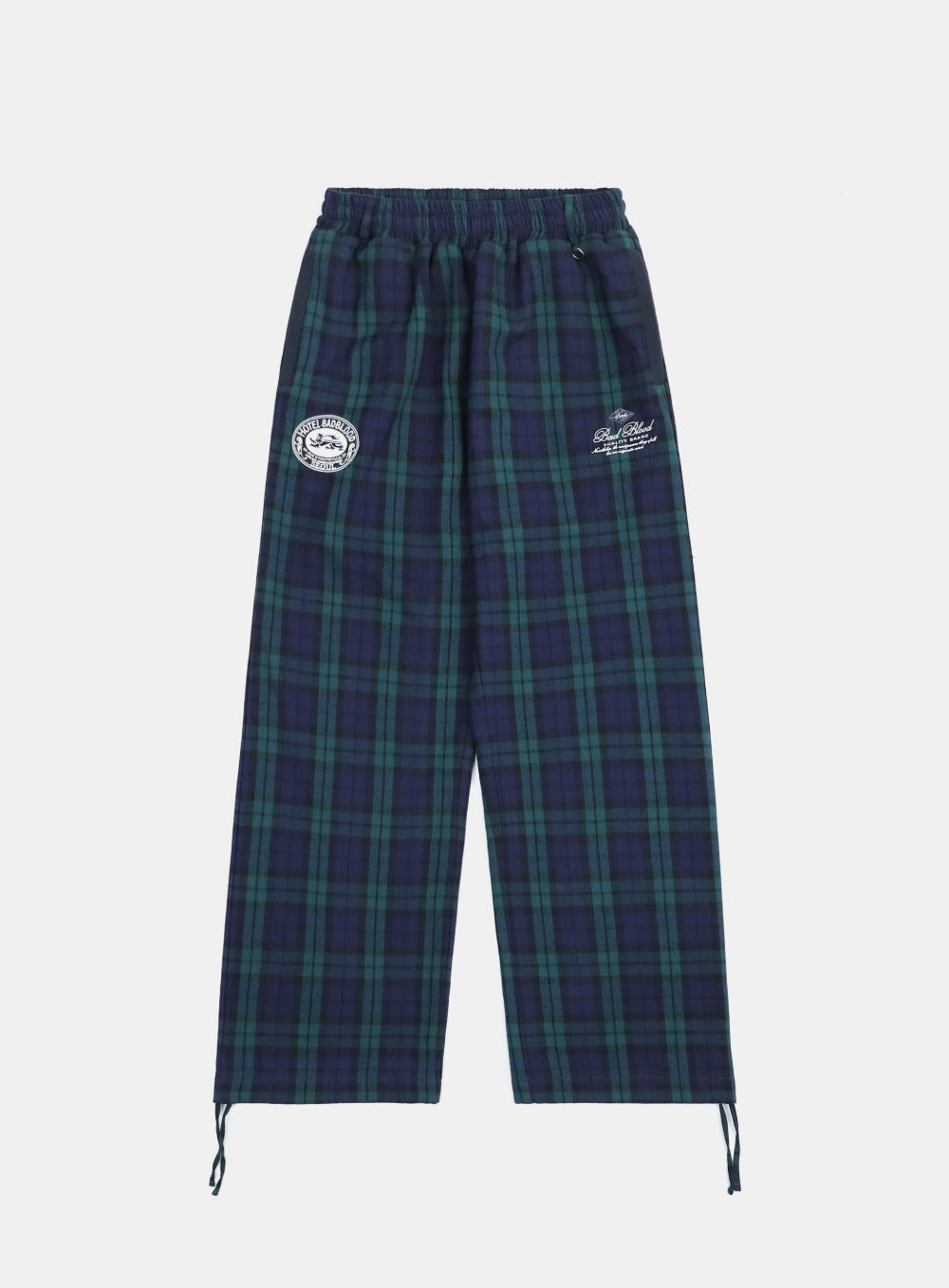 Badblood Classic Check 2 Way Jogger Trousers - Green