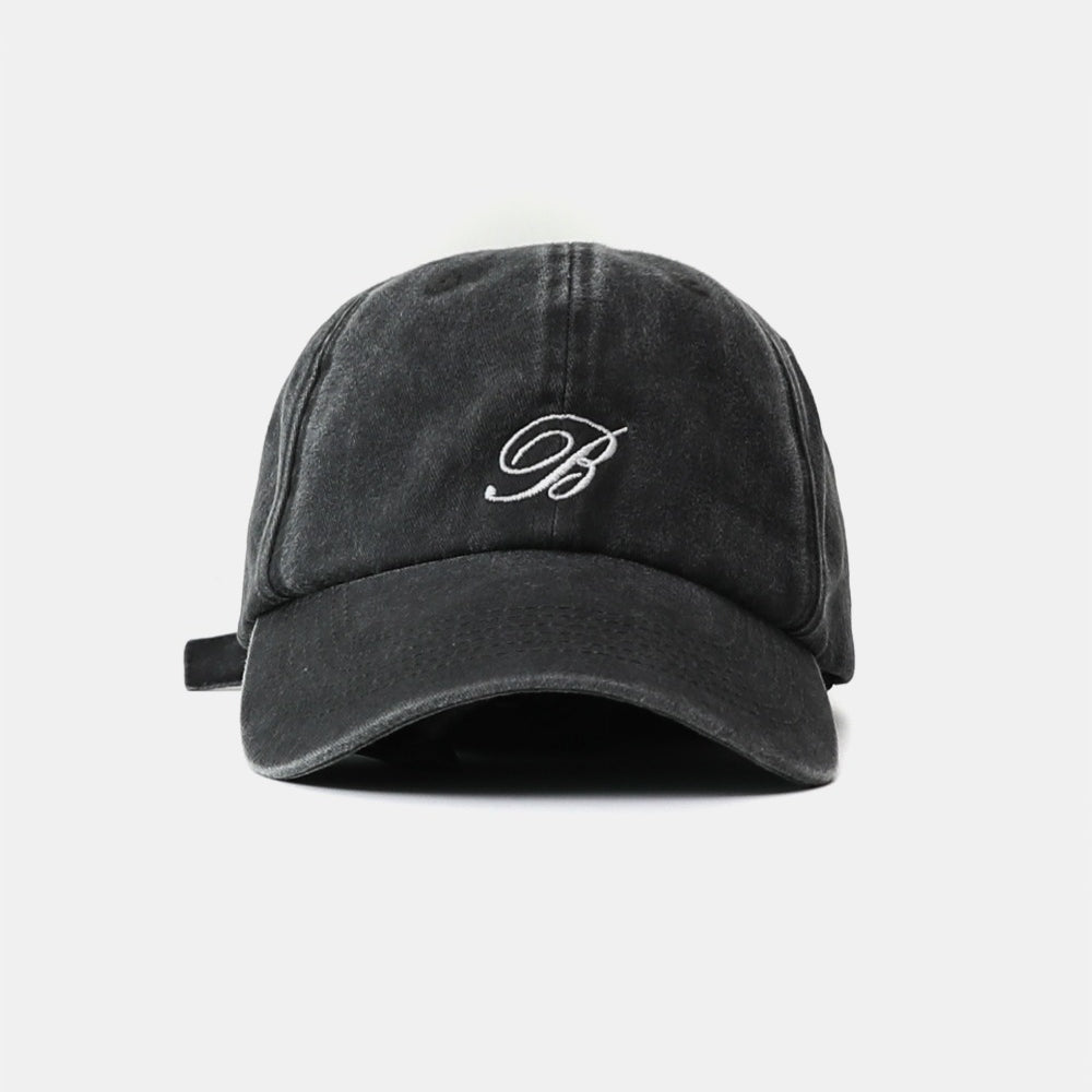 Badblood Washed Classic Mini Logo Ball Cap - Black