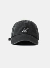 Badblood Washed Classic Mini Logo Ball Cap - Black