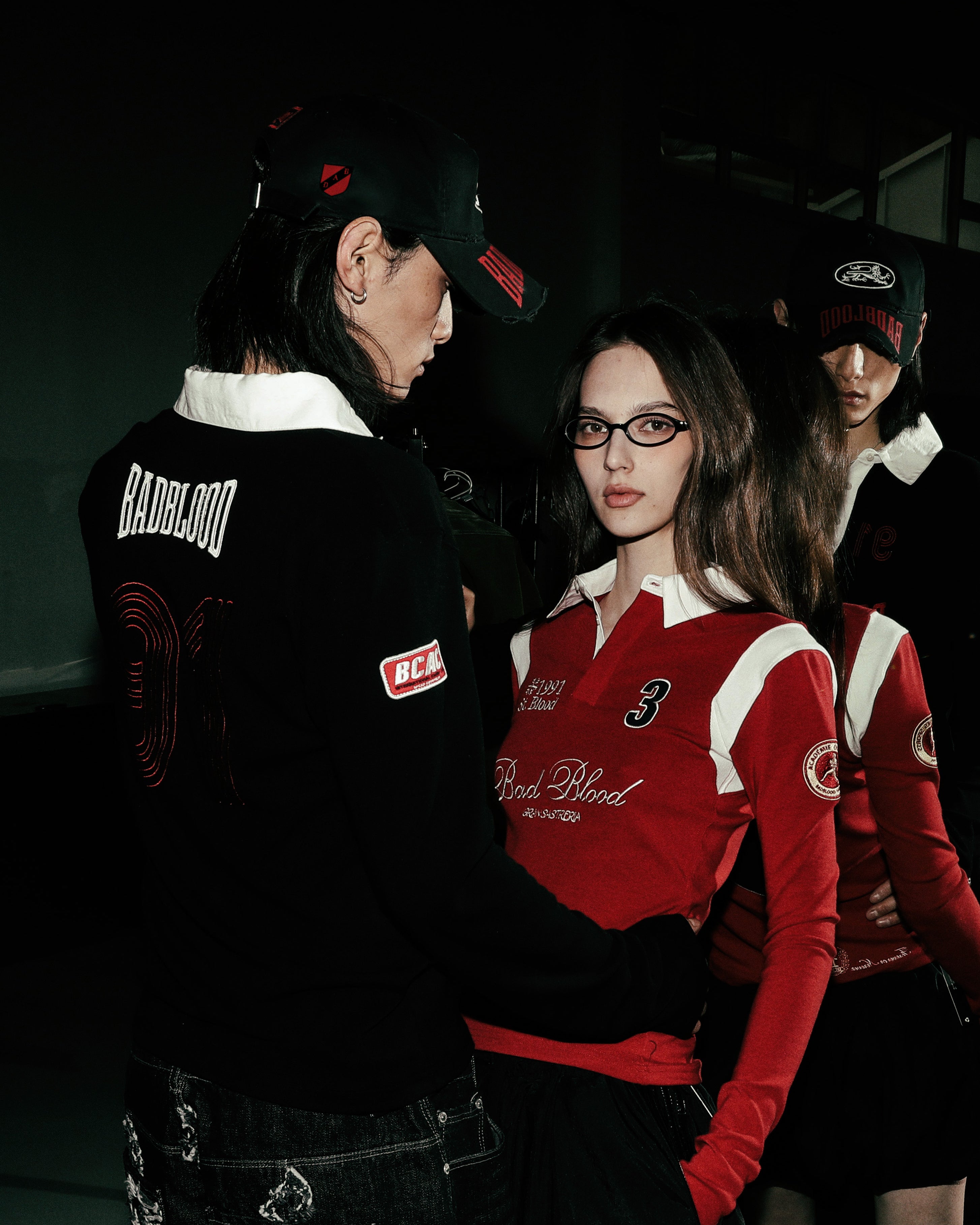 Badblood Saint Blood Rugby Shirt Slim Fit Red
