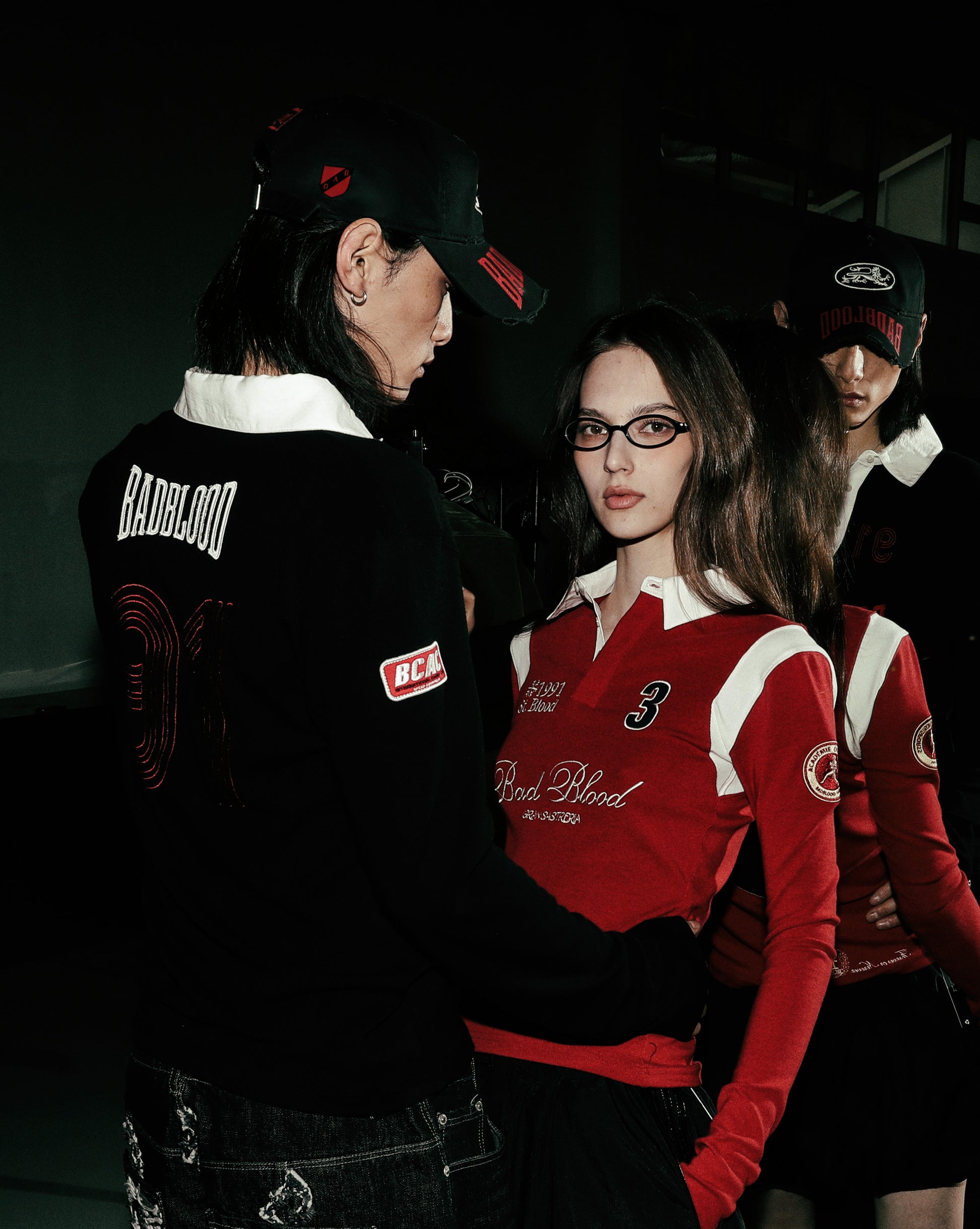 Badblood Saint Blood Rugby Shirt Slim Fit Red