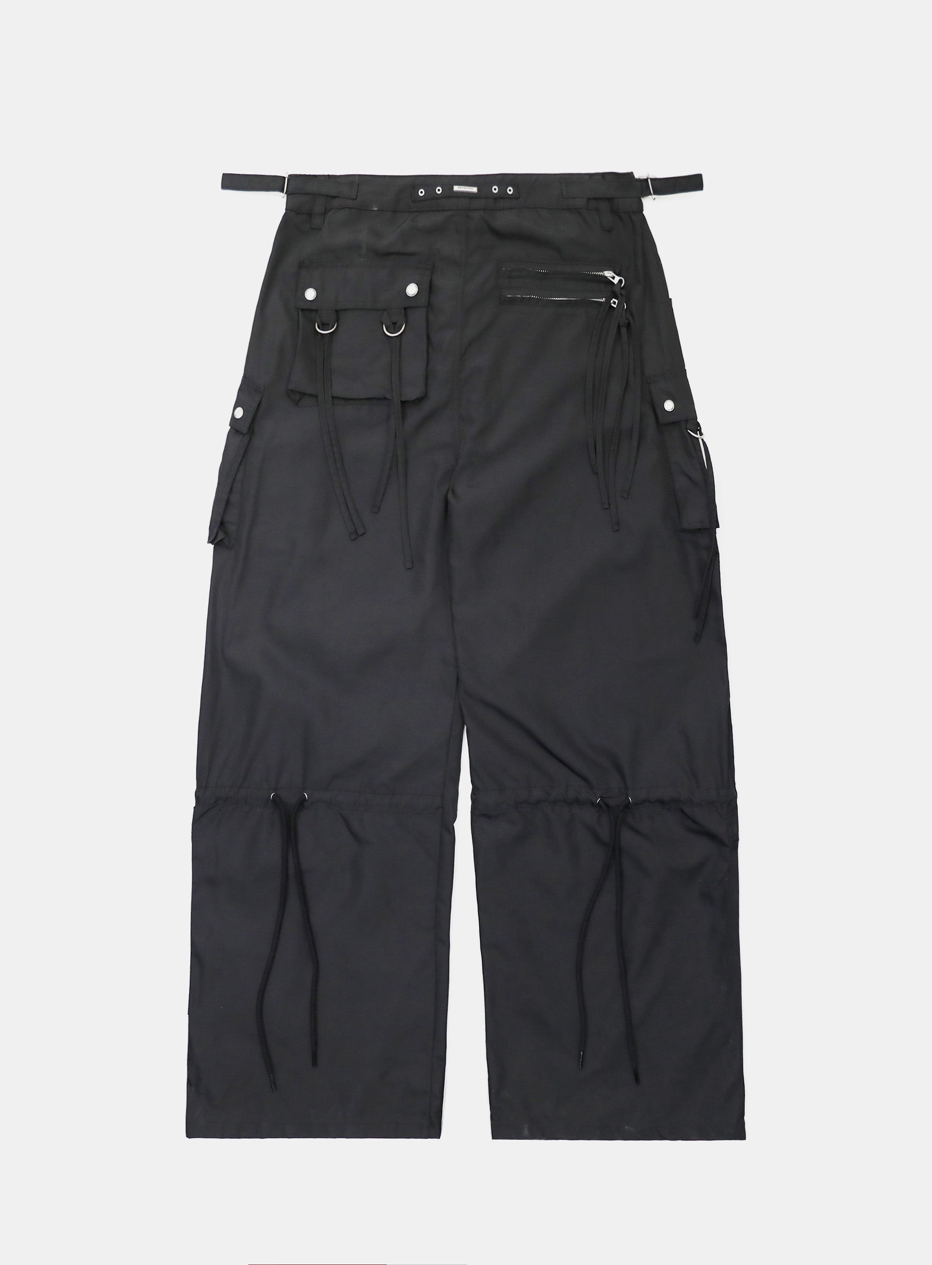 Badblood Squad Nylon Cargo Pants Black