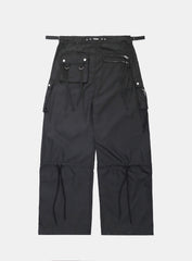 Badblood Squad Nylon Cargo Pants Black