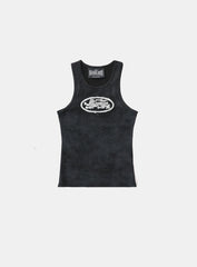 Badblood Lion Patch Tank - Washed Black