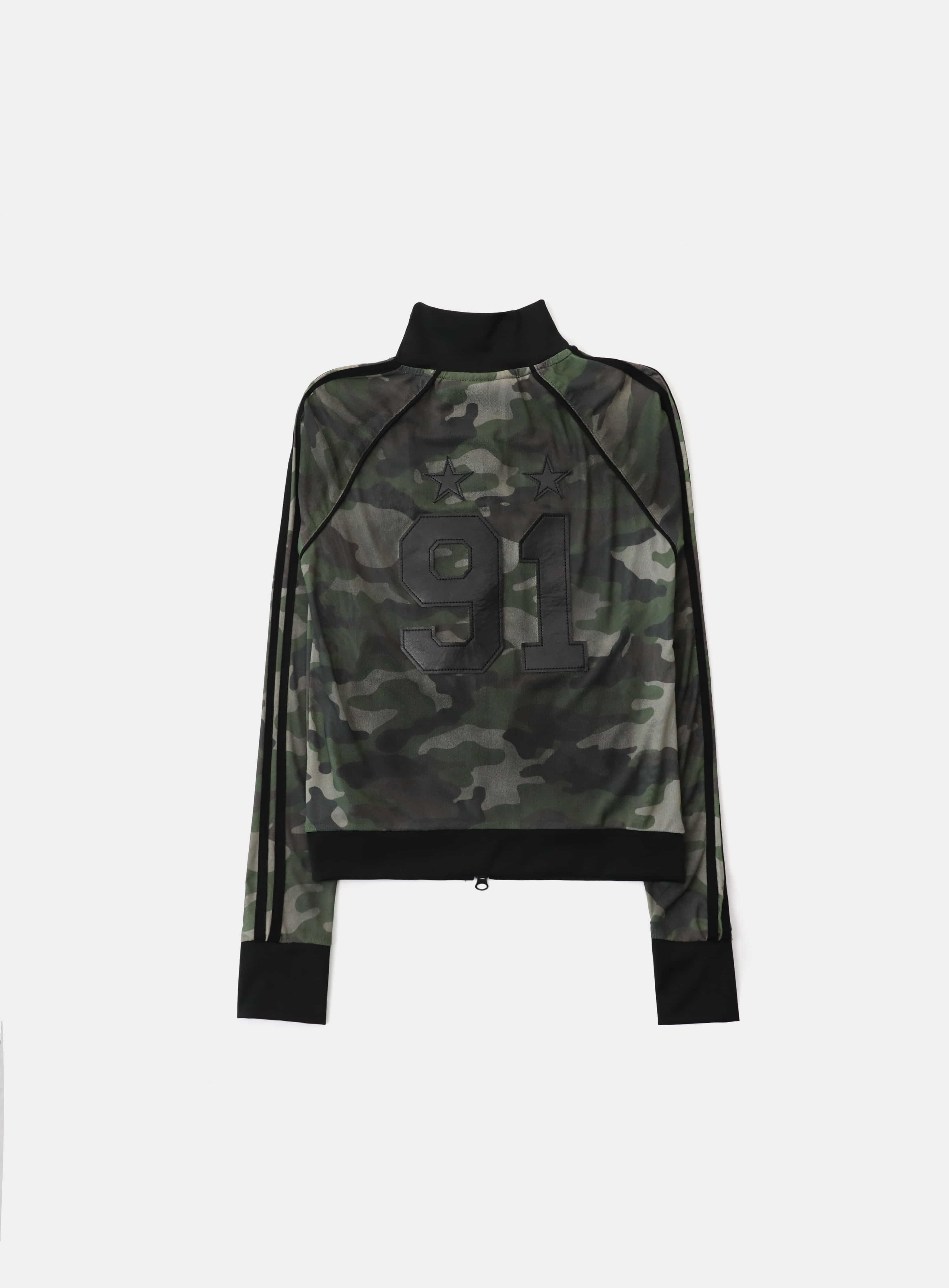 Badblood Vintage Club Track Zip-Up Green Camo