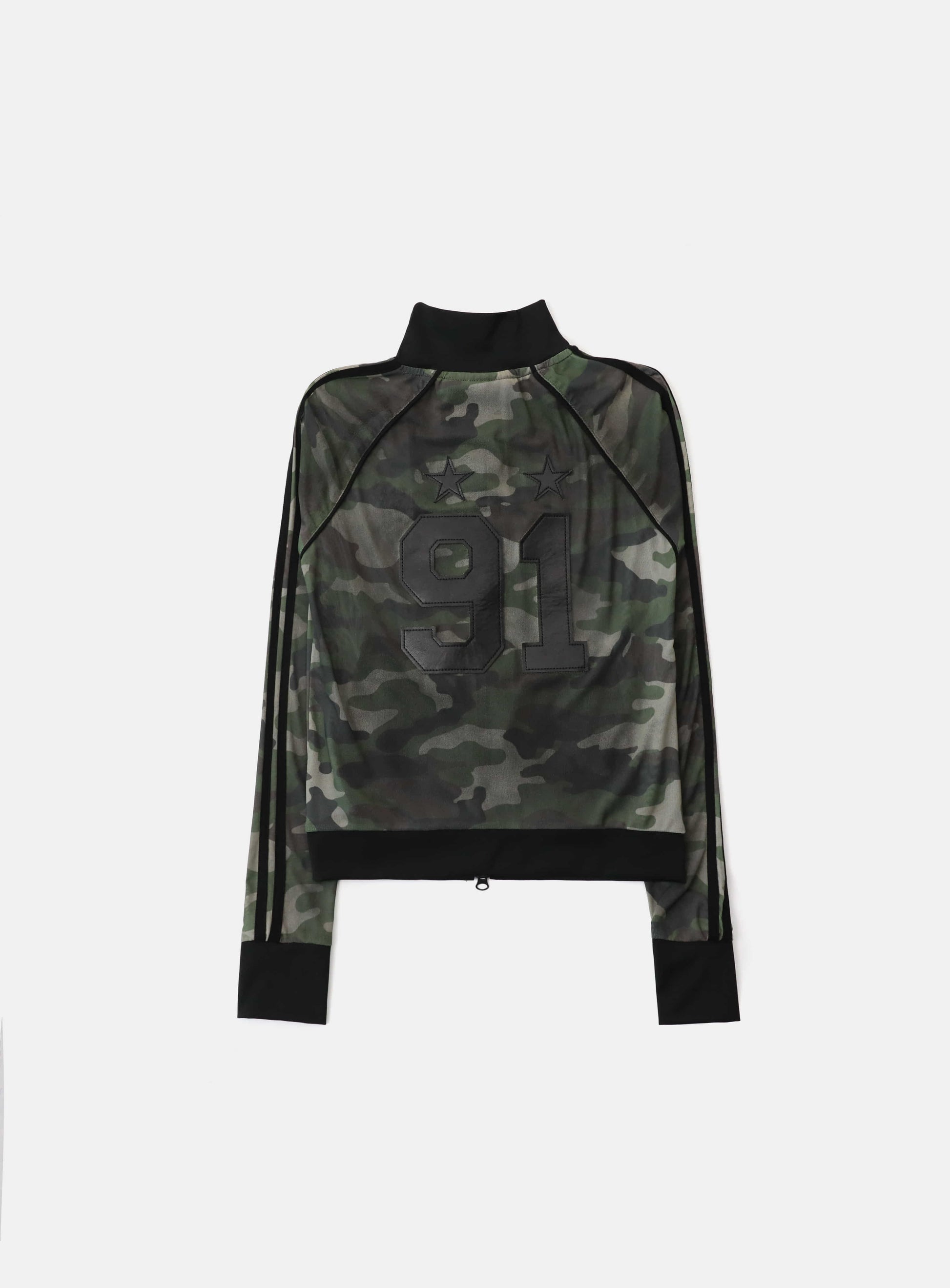 Badblood Vintage Club Track Zip-Up Green Camo