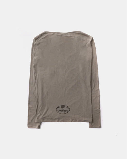 Badblood KEEP SLEEPING Boat Neck Loose Fit Tee - Sand