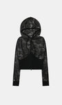 Badblood Vintage Club Slim Fit Hooded Zip-Up Black Camo