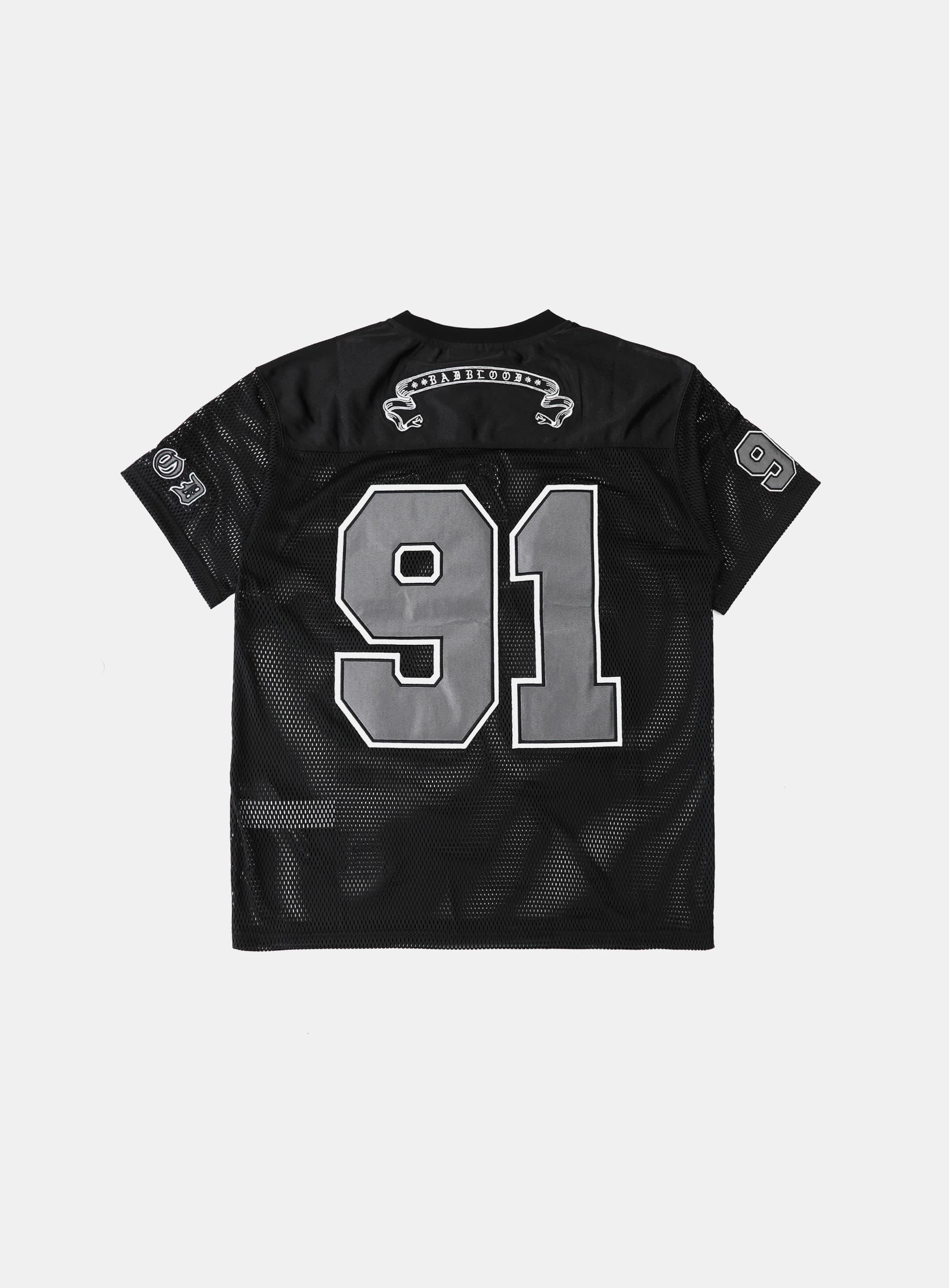 BADBLOOD ♥ Mystic Oval Logo Jersey Ringer T-Shirt Badblood Mystic Oval Logo Jersey Ringer T-Shirt - Brown