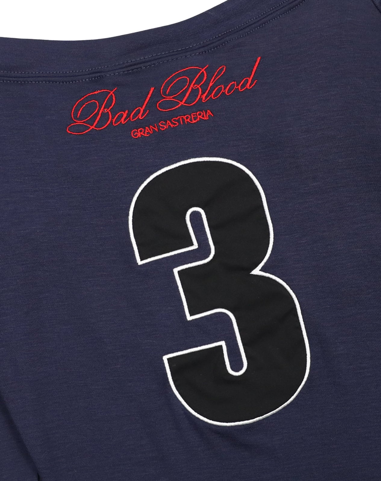 Badblood Saint Blood Off Shoulder Top Navy