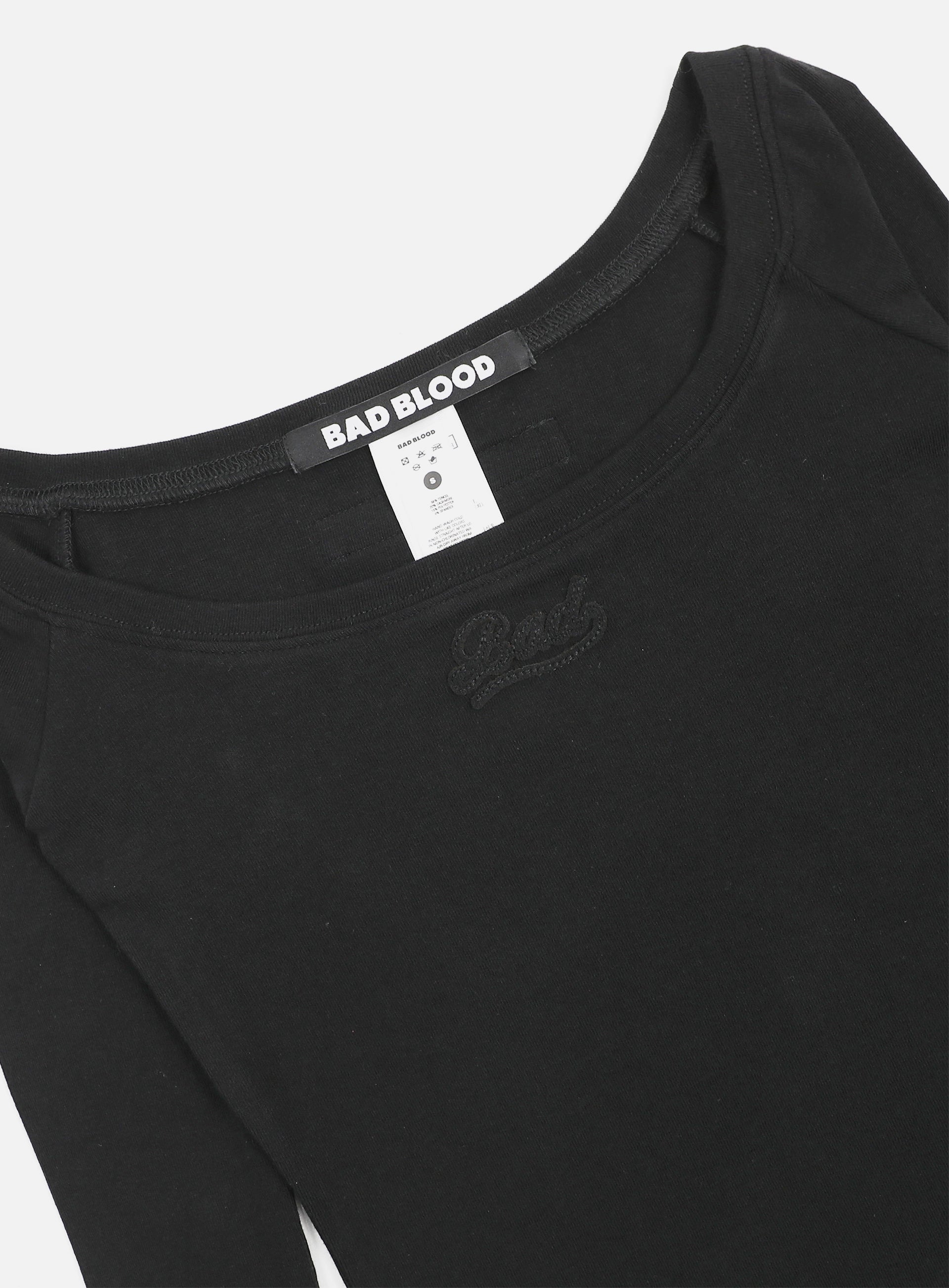 Badblood Beyond Soft Off-Shoulder Top Black