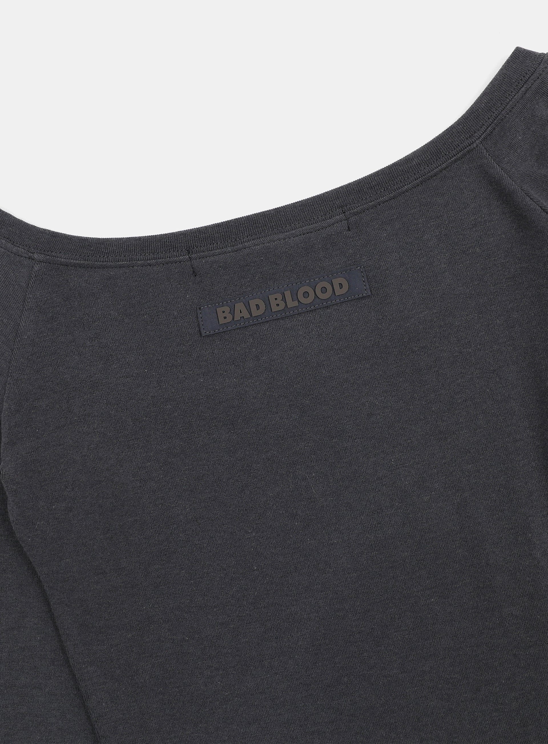 Badblood Beyond Soft Off-Shoulder Top Charcoal